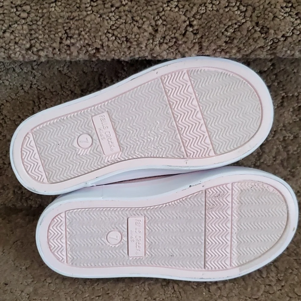 Baby Toddler Girls Falls Creek Pink Canvas Boat Shoes Loafers Size 5 7  NWT